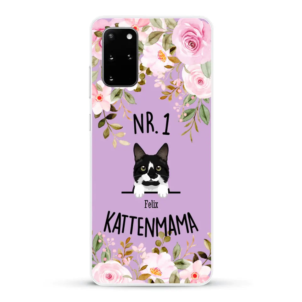 No. 1 Kattenmama - Gepersonaliseerd telefoonhoesje
