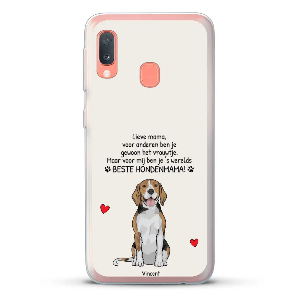 's werelds beste hondenmama - Gepersonaliseerd telefoonhoesje