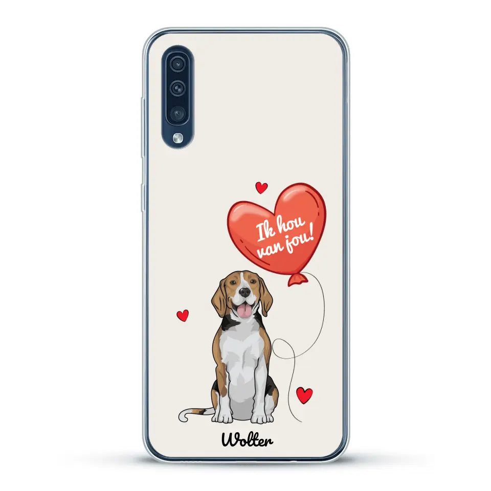 Hondenliefde - Gepersonaliseerd telefoonhoesje