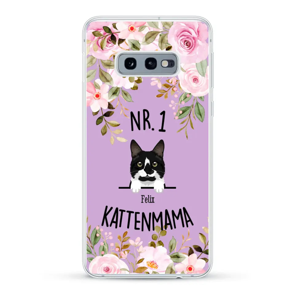 No. 1 Kattenmama - Gepersonaliseerd telefoonhoesje