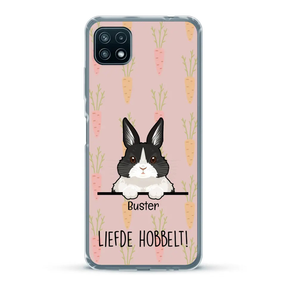 Liefde hobbelt! - Gepersonaliseerd telefoonhoesje