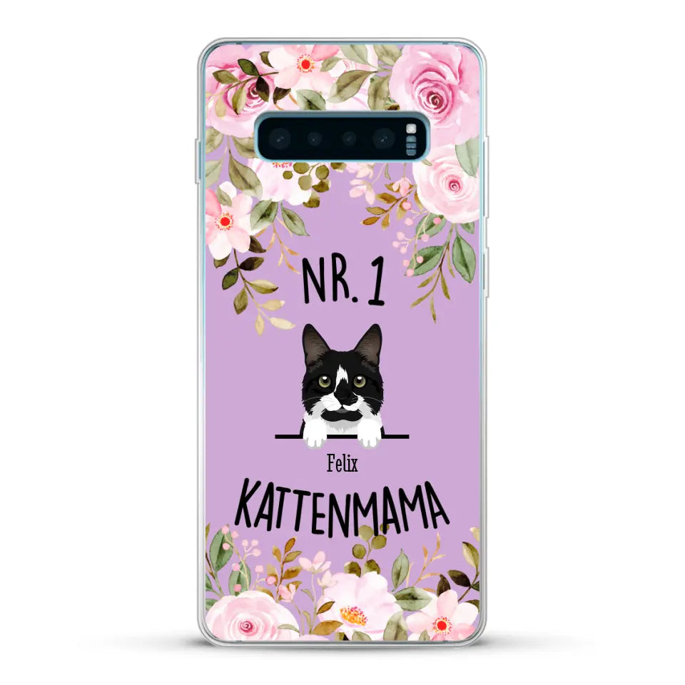 No. 1 Kattenmama - Gepersonaliseerd telefoonhoesje