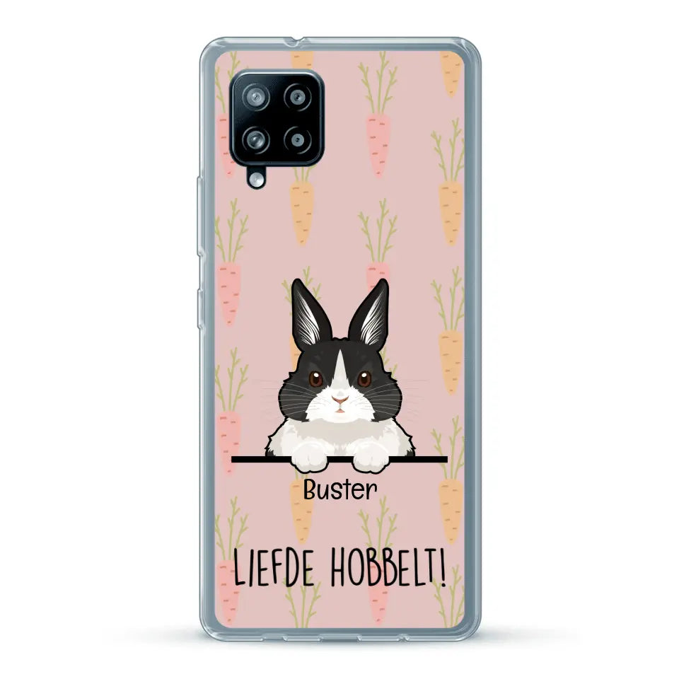 Liefde hobbelt! - Gepersonaliseerd telefoonhoesje