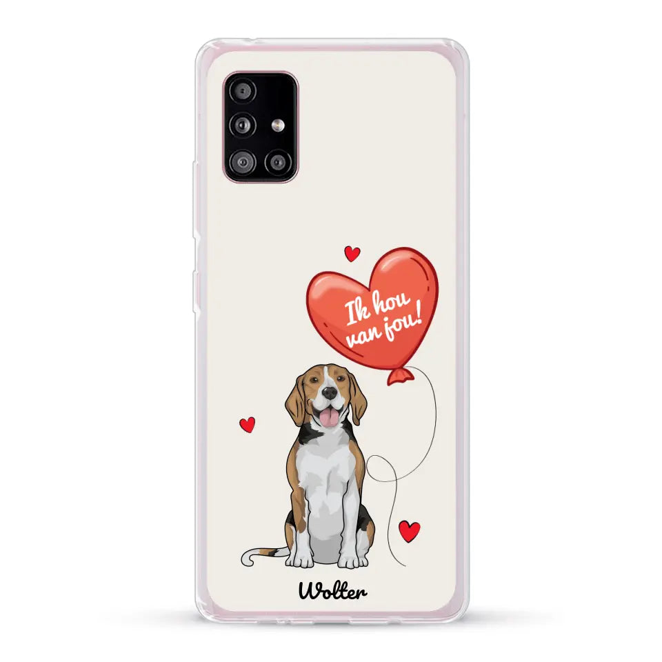 Hondenliefde - Gepersonaliseerd telefoonhoesje