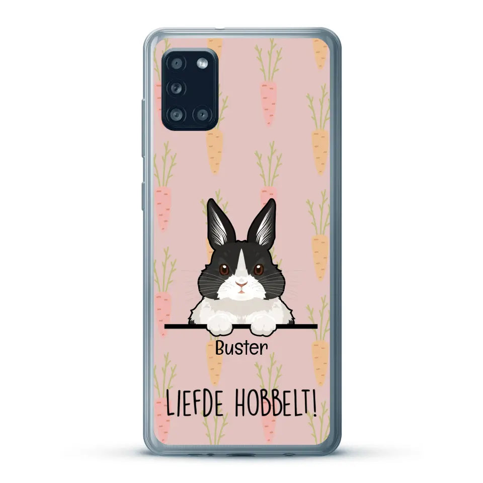 Liefde hobbelt! - Gepersonaliseerd telefoonhoesje
