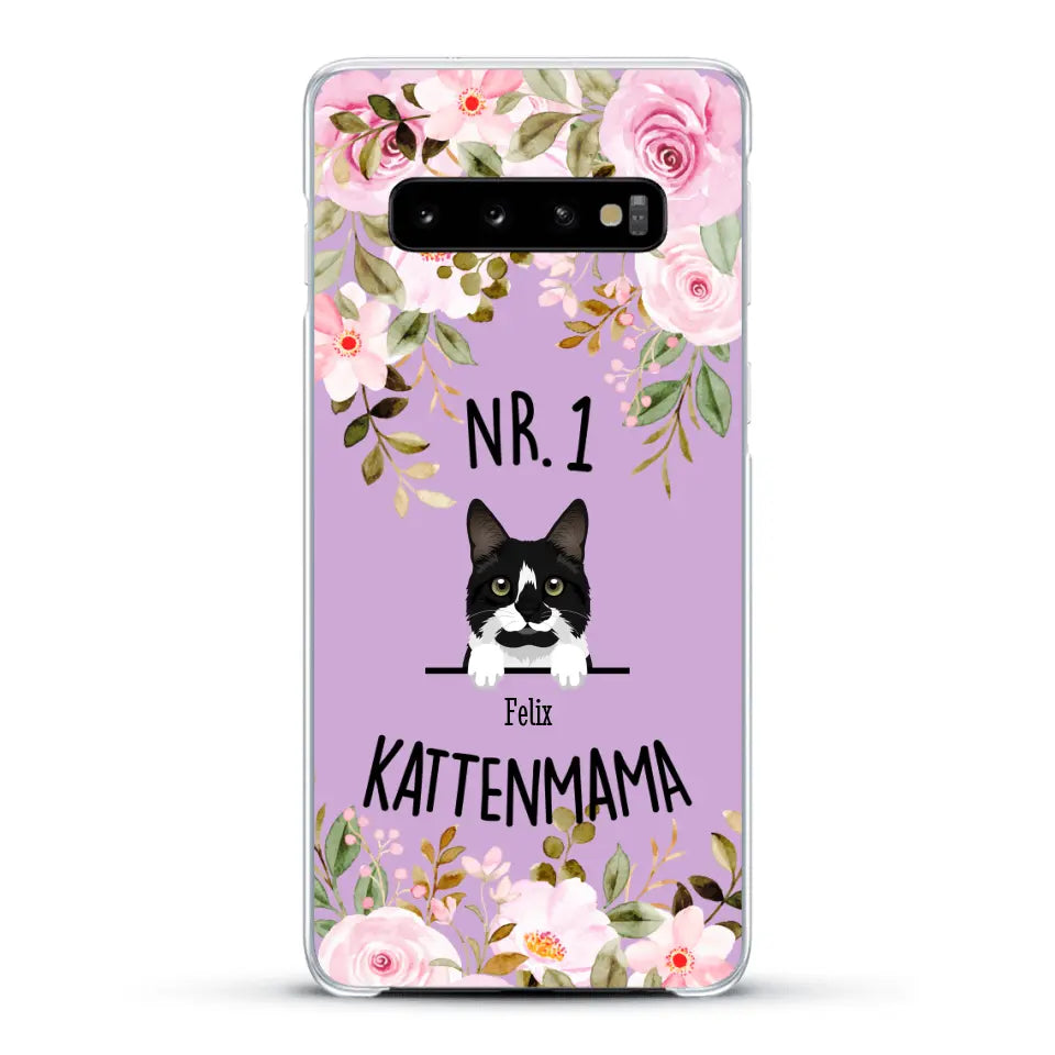 No. 1 Kattenmama - Gepersonaliseerd telefoonhoesje