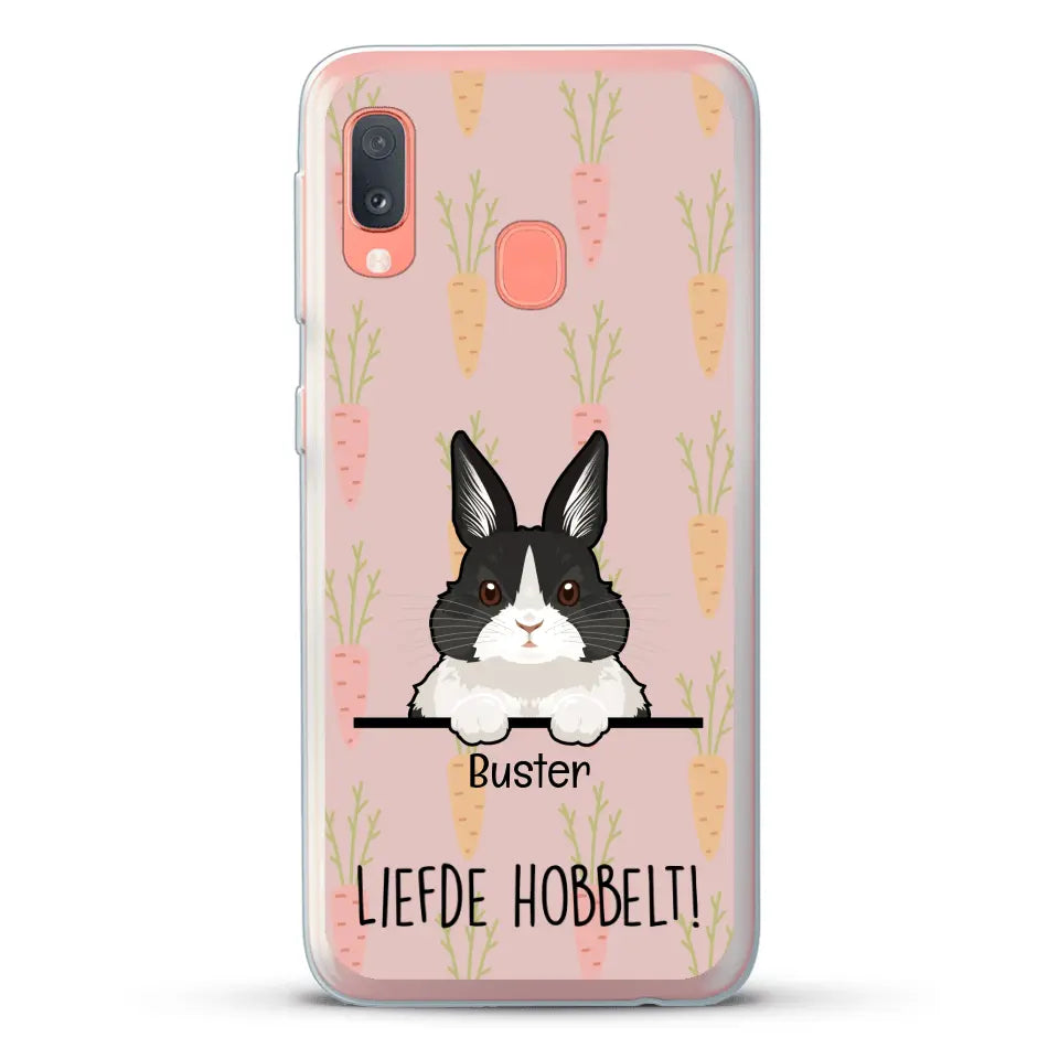 Liefde hobbelt! - Gepersonaliseerd telefoonhoesje