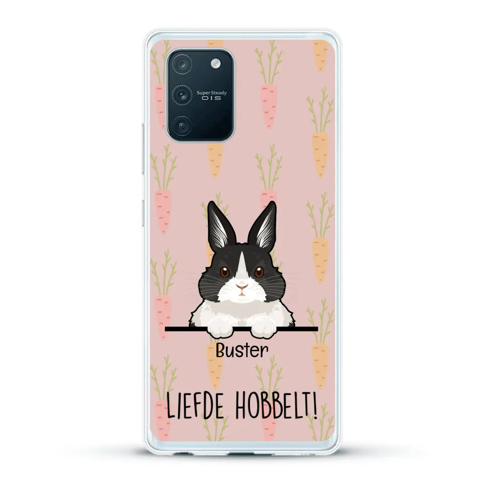 Liefde hobbelt! - Gepersonaliseerd telefoonhoesje