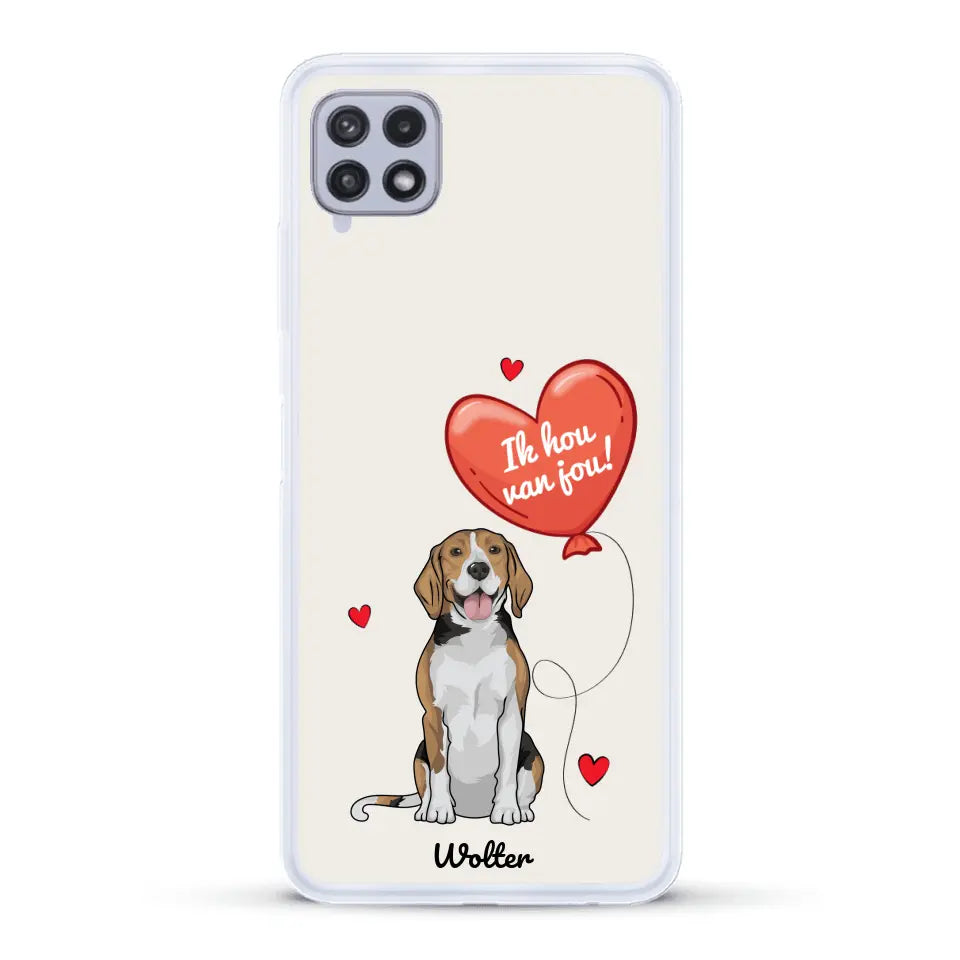 Hondenliefde - Gepersonaliseerd telefoonhoesje
