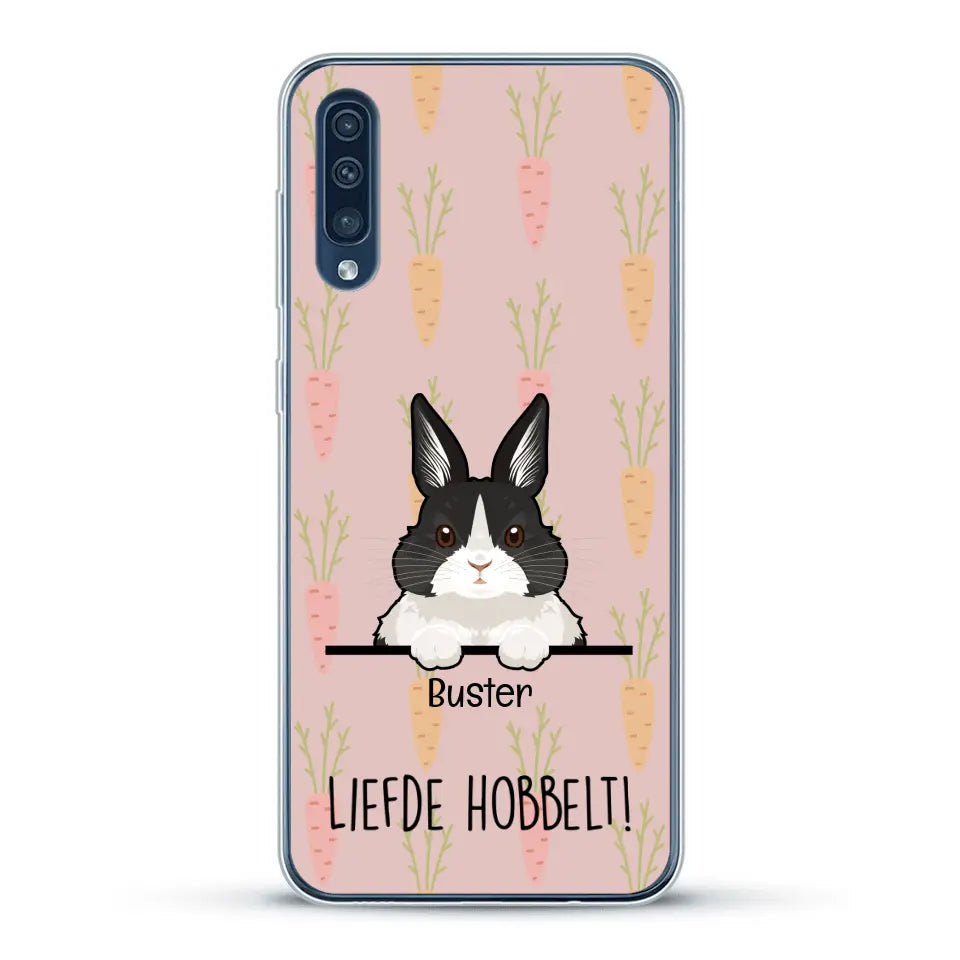 Liefde hobbelt! - Gepersonaliseerd telefoonhoesje
