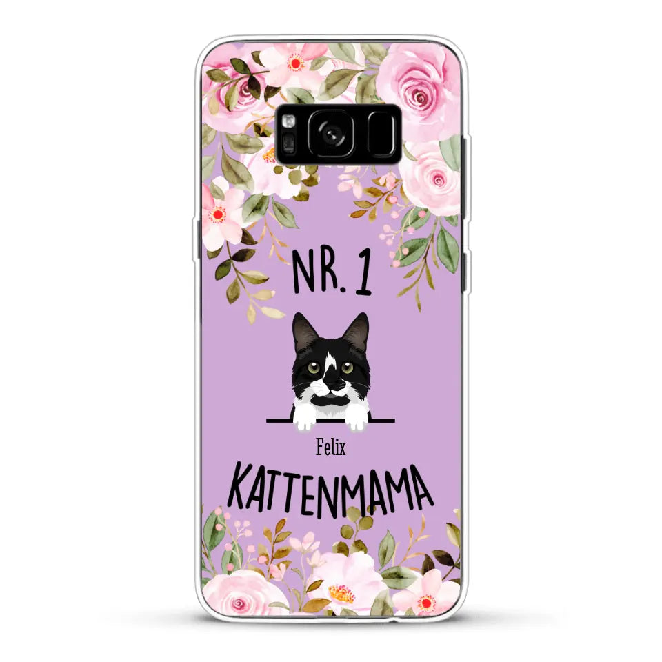 No. 1 Kattenmama - Gepersonaliseerd telefoonhoesje