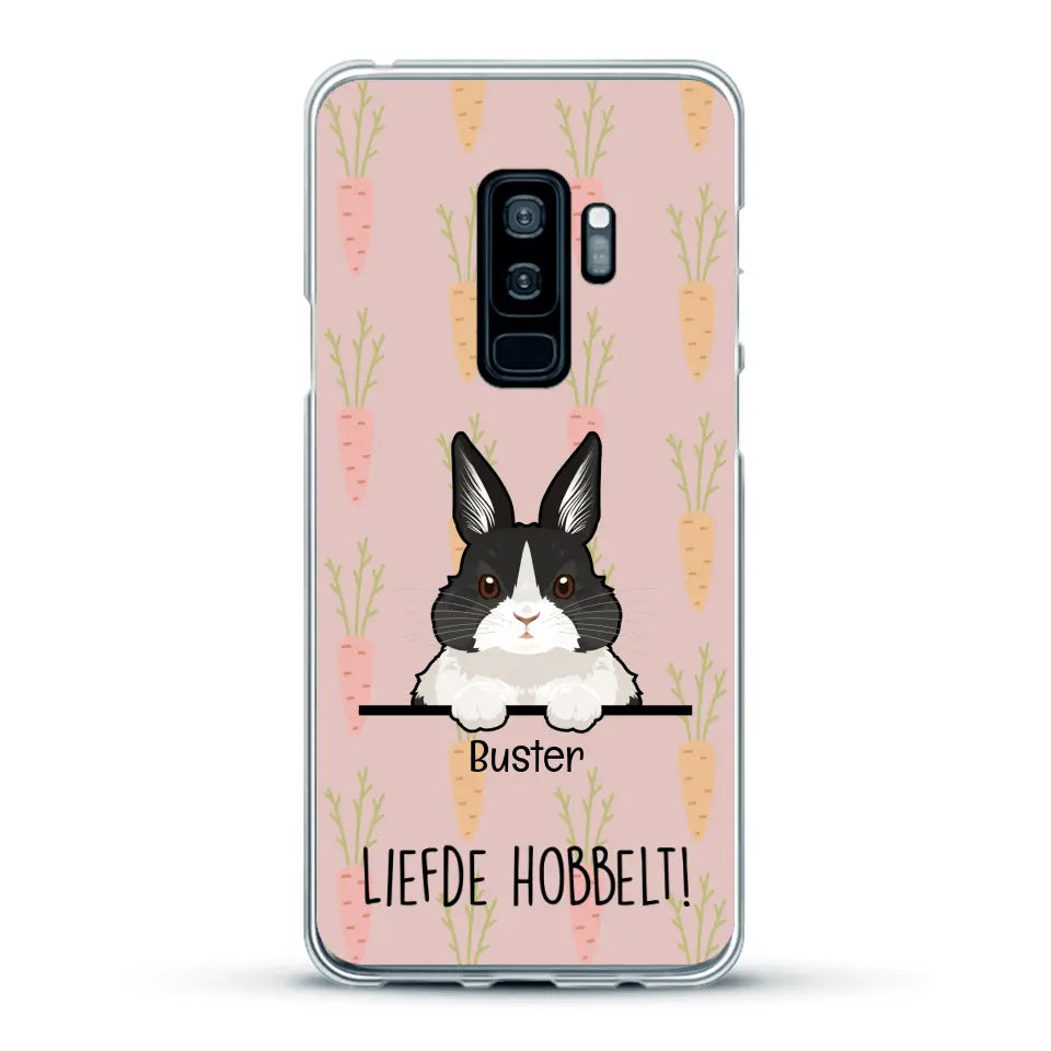 Liefde hobbelt! - Gepersonaliseerd telefoonhoesje