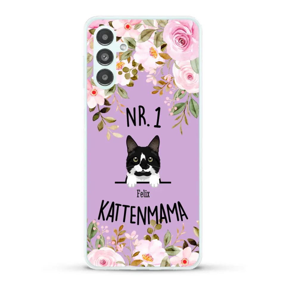 No. 1 Kattenmama - Gepersonaliseerd telefoonhoesje