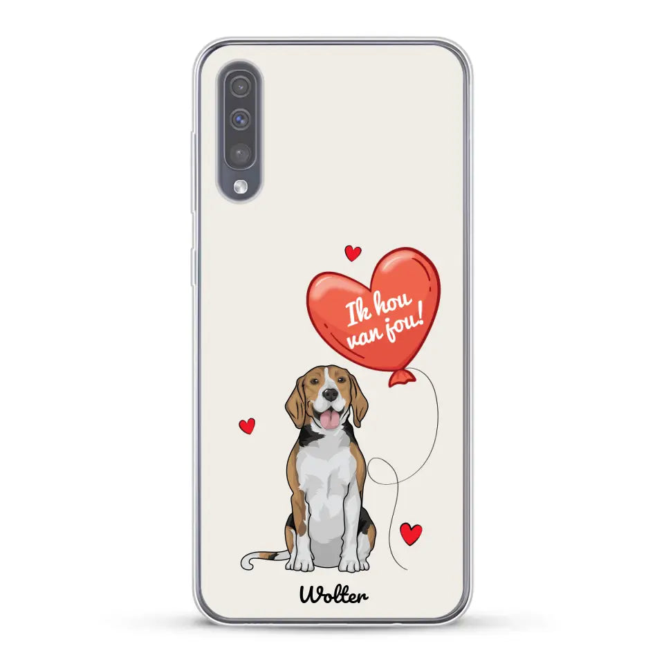 Hondenliefde - Gepersonaliseerd telefoonhoesje