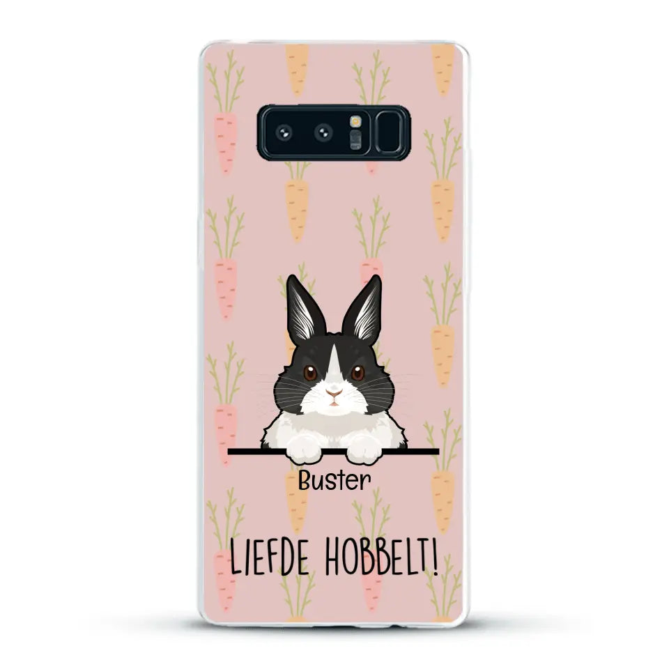 Liefde hobbelt! - Gepersonaliseerd telefoonhoesje