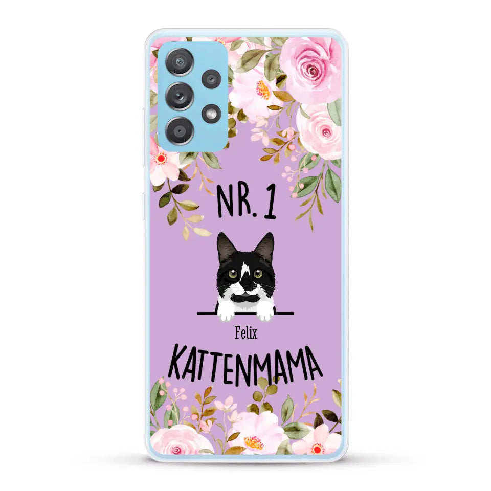No. 1 Kattenmama - Gepersonaliseerd telefoonhoesje
