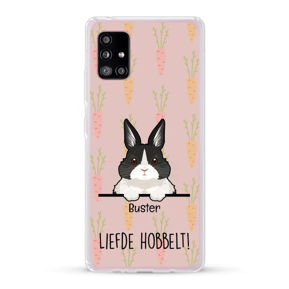 Liefde hobbelt! - Gepersonaliseerd telefoonhoesje