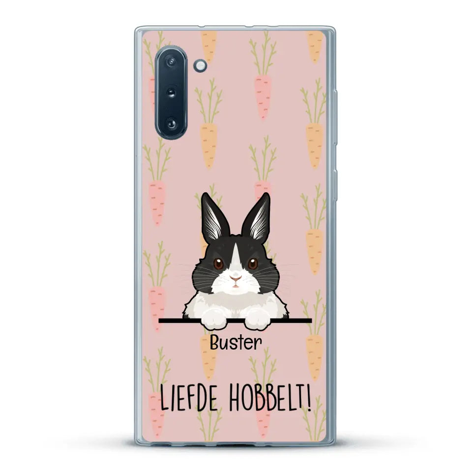 Liefde hobbelt! - Gepersonaliseerd telefoonhoesje