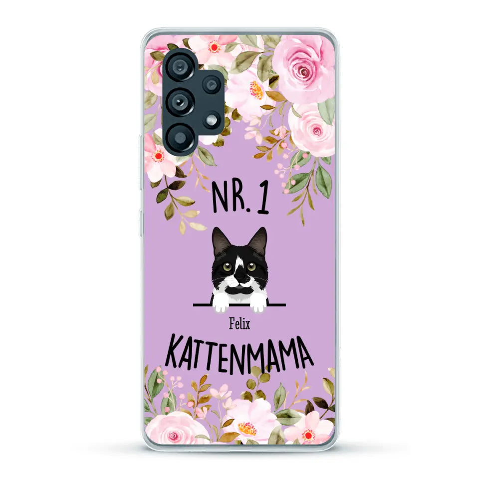 No. 1 Kattenmama - Gepersonaliseerd telefoonhoesje