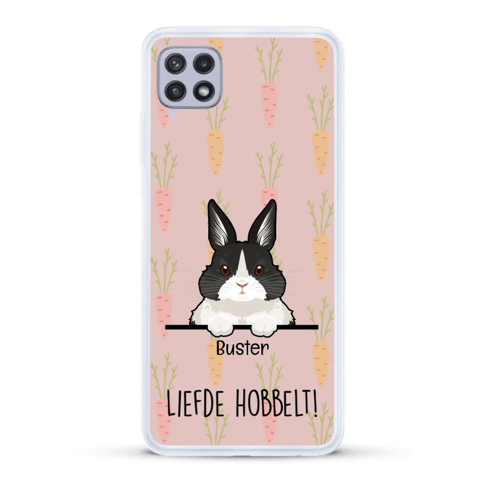 Liefde hobbelt! - Gepersonaliseerd telefoonhoesje