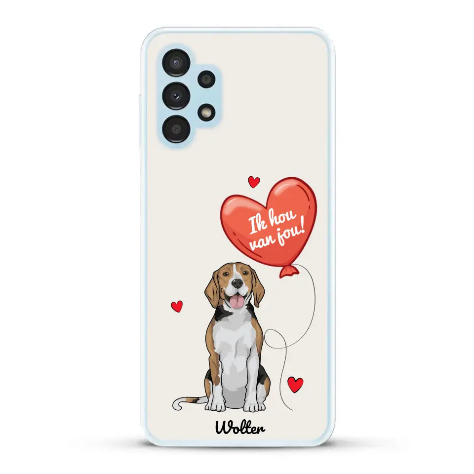 Hondenliefde - Gepersonaliseerd telefoonhoesje