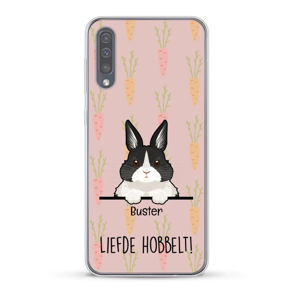 Liefde hobbelt! - Gepersonaliseerd telefoonhoesje