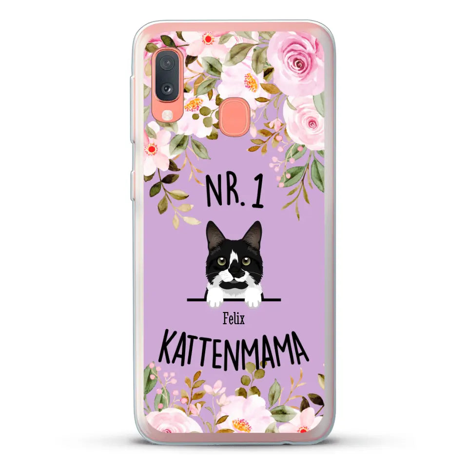 No. 1 Kattenmama - Gepersonaliseerd telefoonhoesje