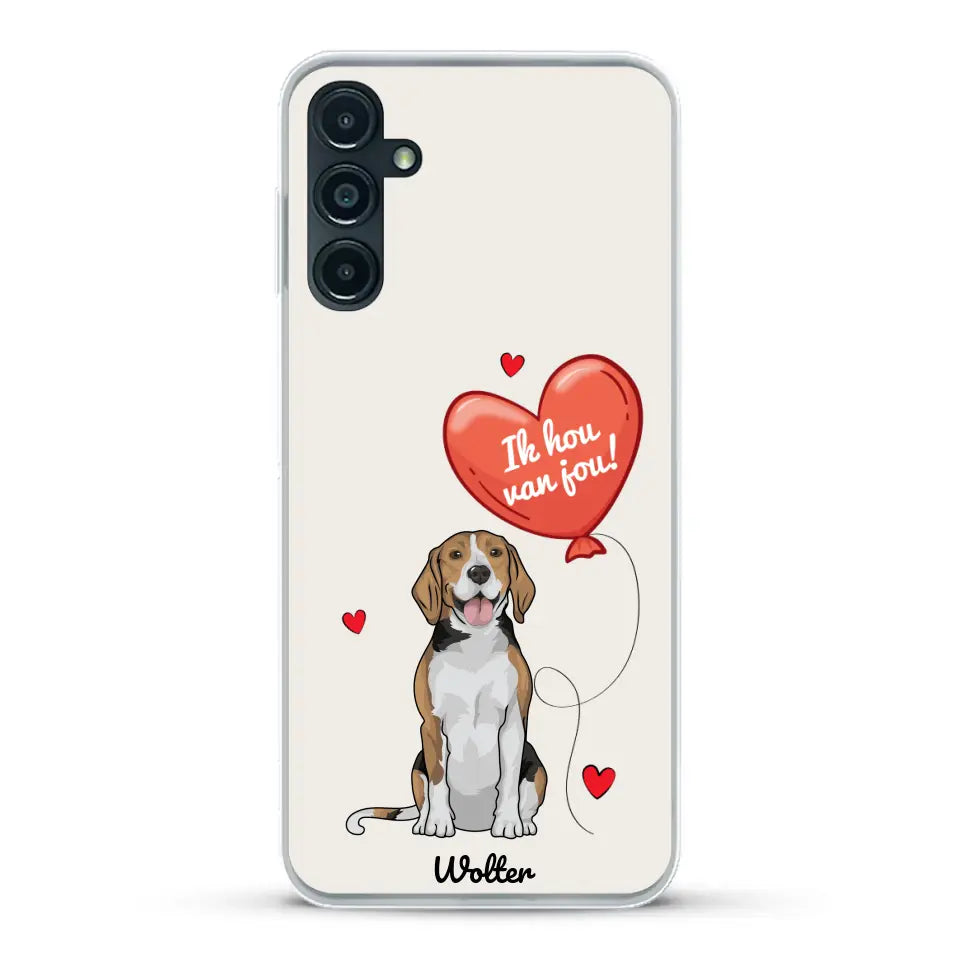 Hondenliefde - Gepersonaliseerd telefoonhoesje