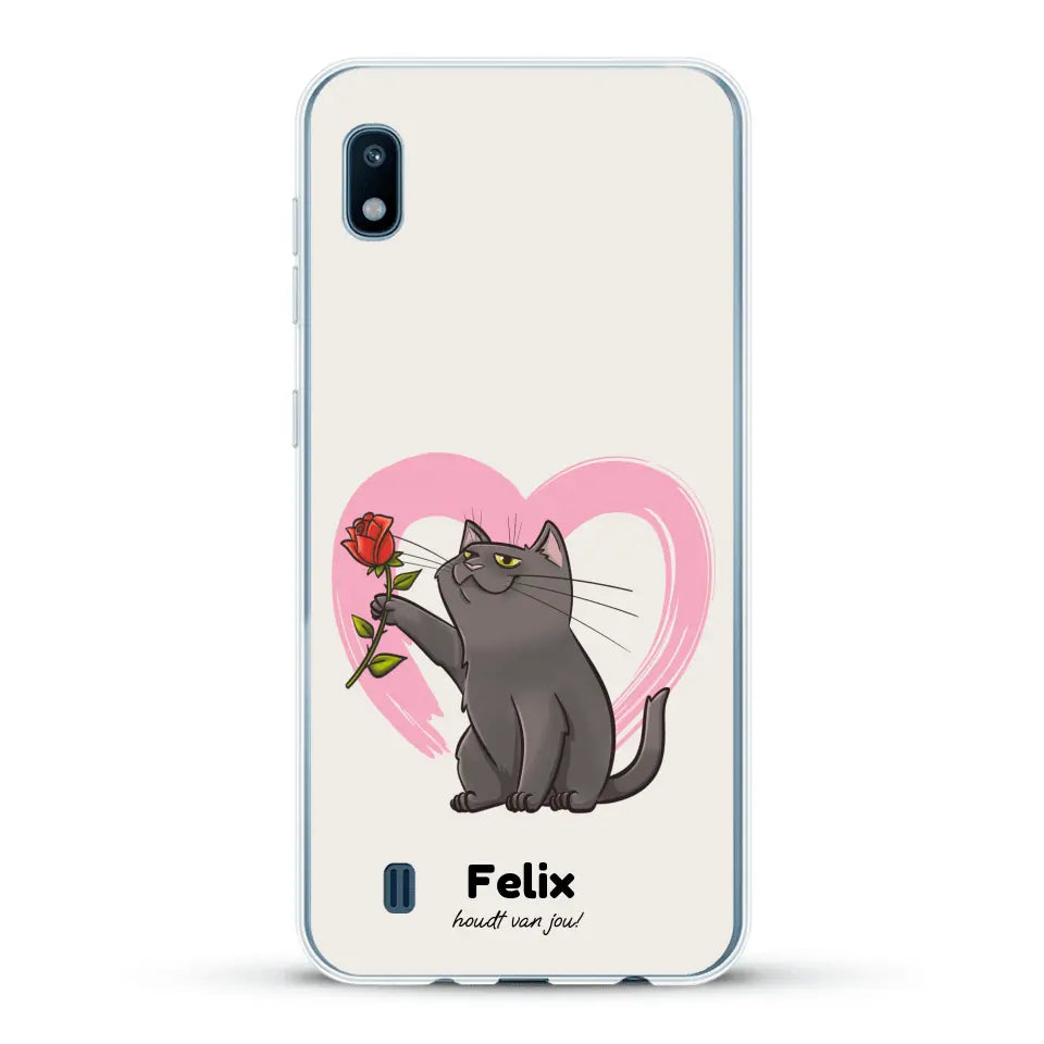 Jouw kat houdt van jou - Gepersonaliseerd telefoonhoesje