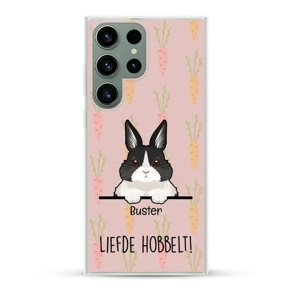 Liefde hobbelt! - Gepersonaliseerd telefoonhoesje