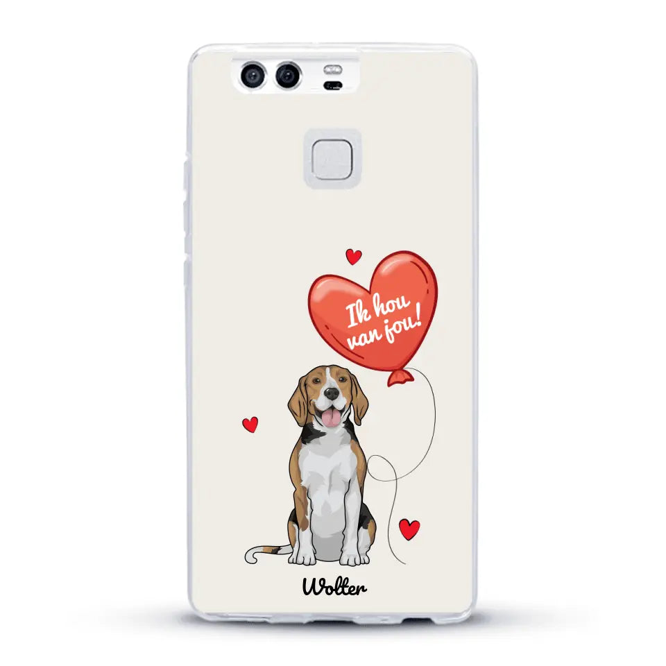 Hondenliefde - Gepersonaliseerd telefoonhoesje