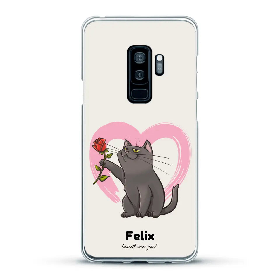 Jouw kat houdt van jou - Gepersonaliseerd telefoonhoesje