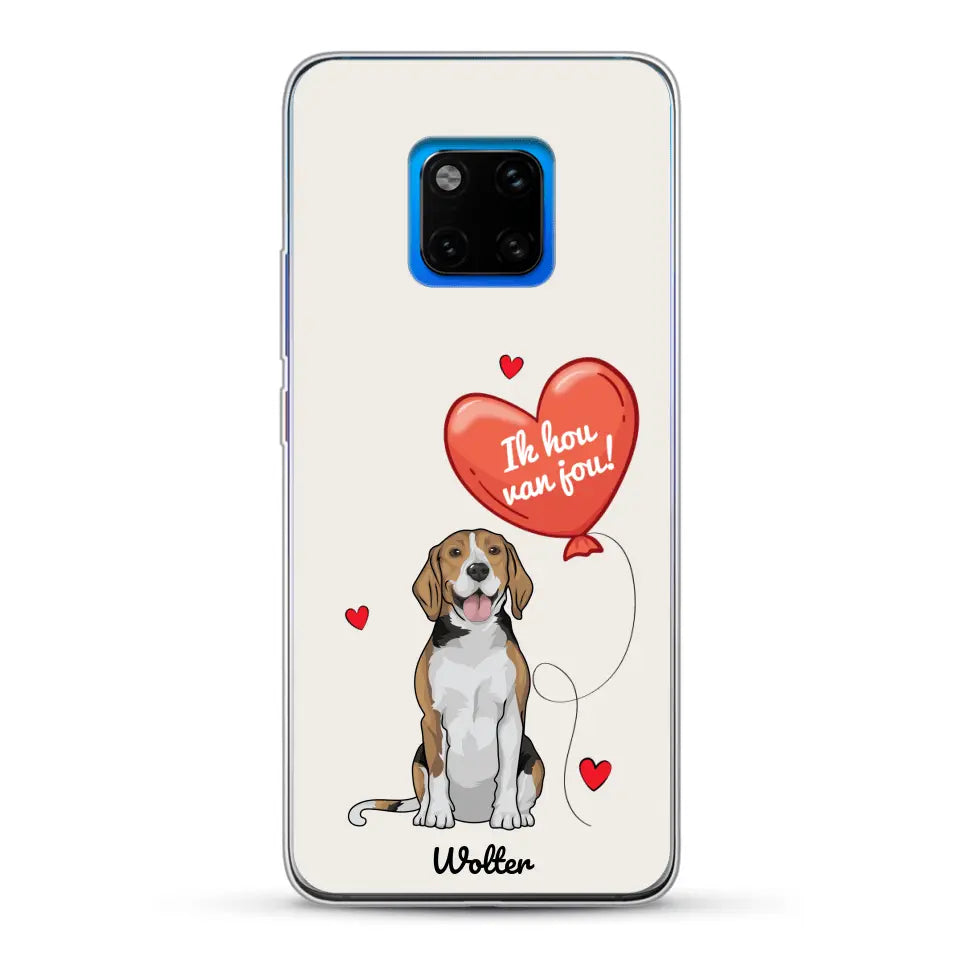 Hondenliefde - Gepersonaliseerd telefoonhoesje
