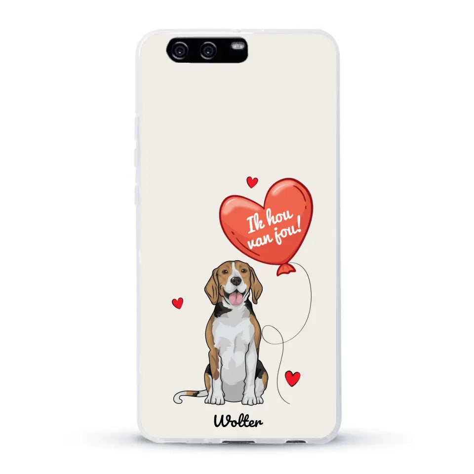 Hondenliefde - Gepersonaliseerd telefoonhoesje