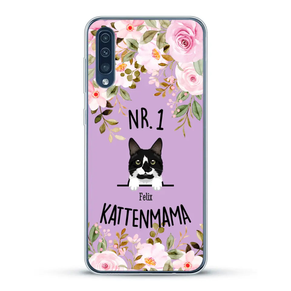No. 1 Kattenmama - Gepersonaliseerd telefoonhoesje
