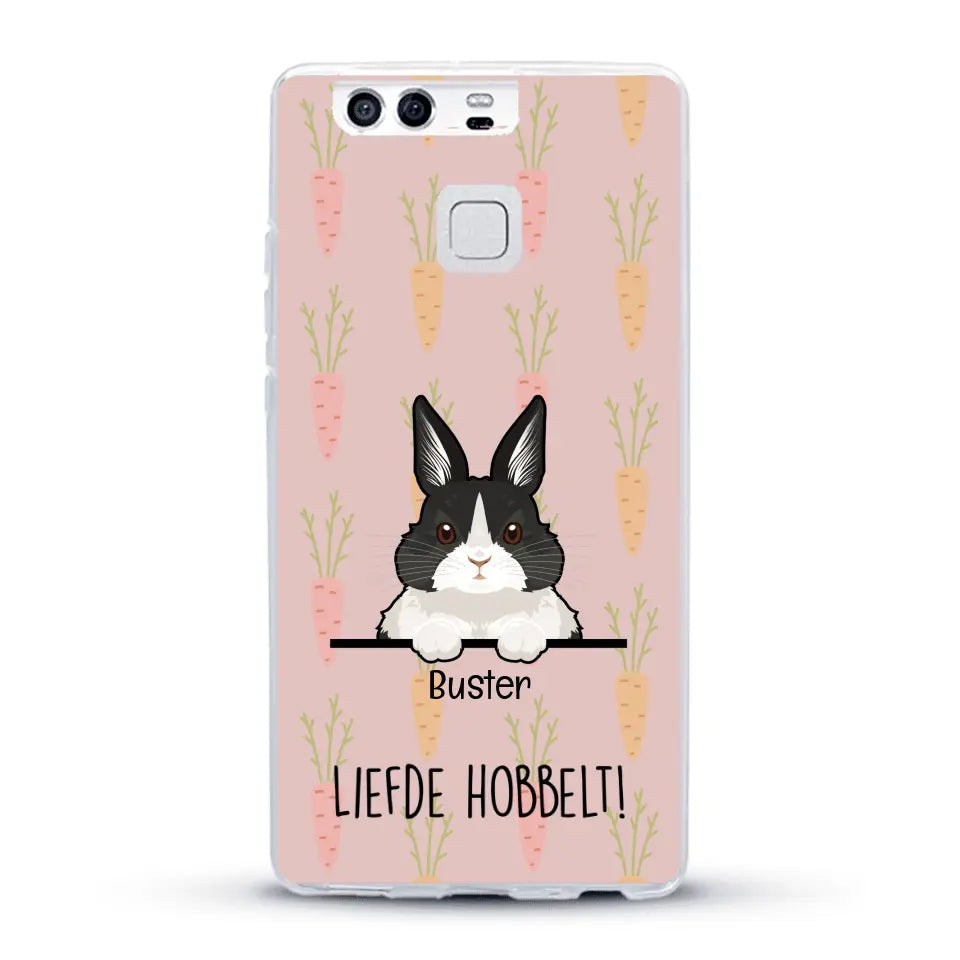 Liefde hobbelt! - Gepersonaliseerd telefoonhoesje