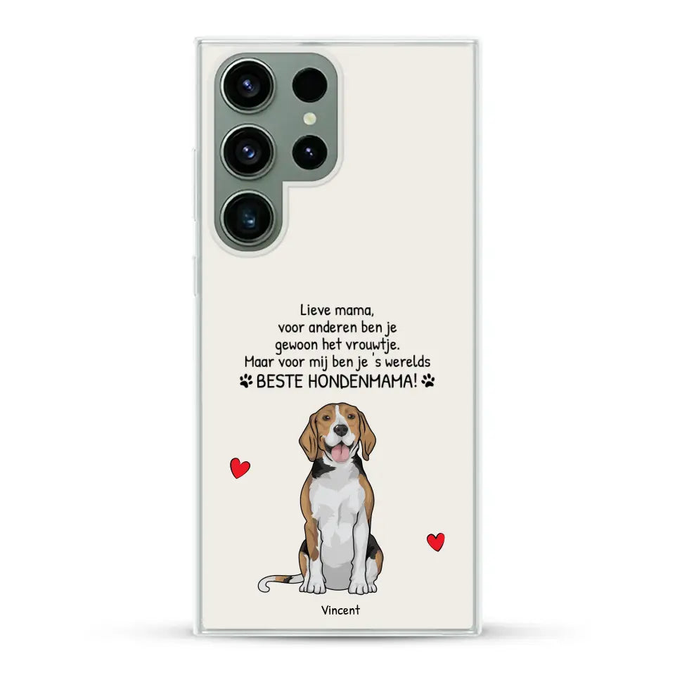 's werelds beste hondenmama - Gepersonaliseerd telefoonhoesje