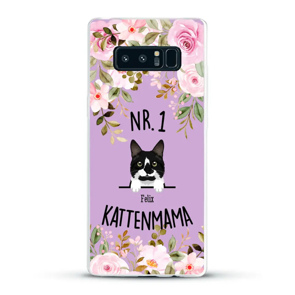 No. 1 Kattenmama - Gepersonaliseerd telefoonhoesje