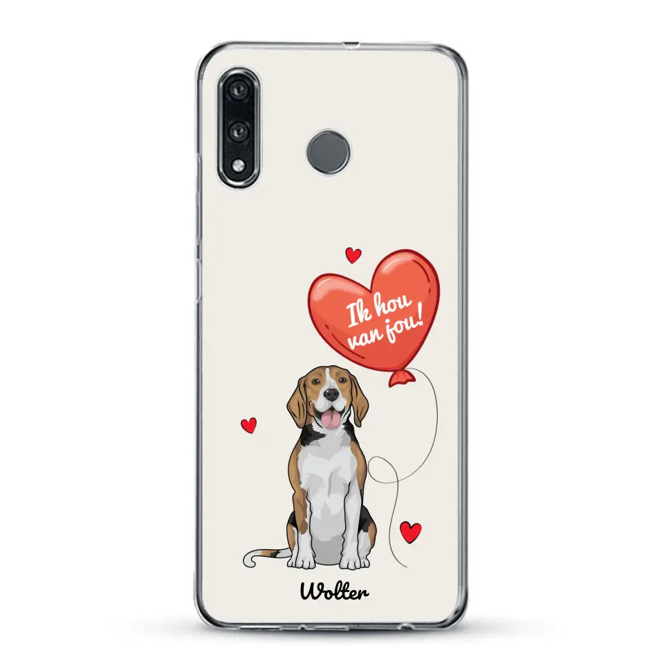 Hondenliefde - Gepersonaliseerd telefoonhoesje