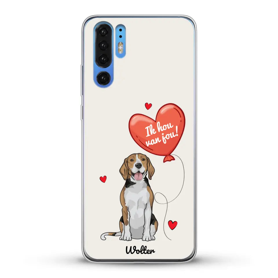 Hondenliefde - Gepersonaliseerd telefoonhoesje
