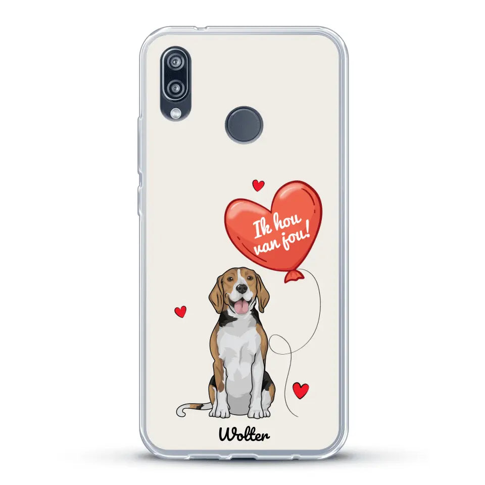Hondenliefde - Gepersonaliseerd telefoonhoesje