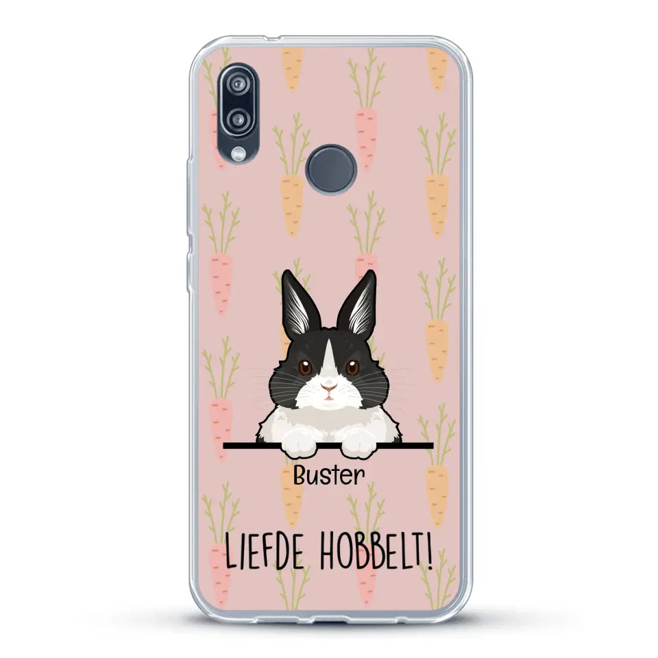 Liefde hobbelt! - Gepersonaliseerd telefoonhoesje