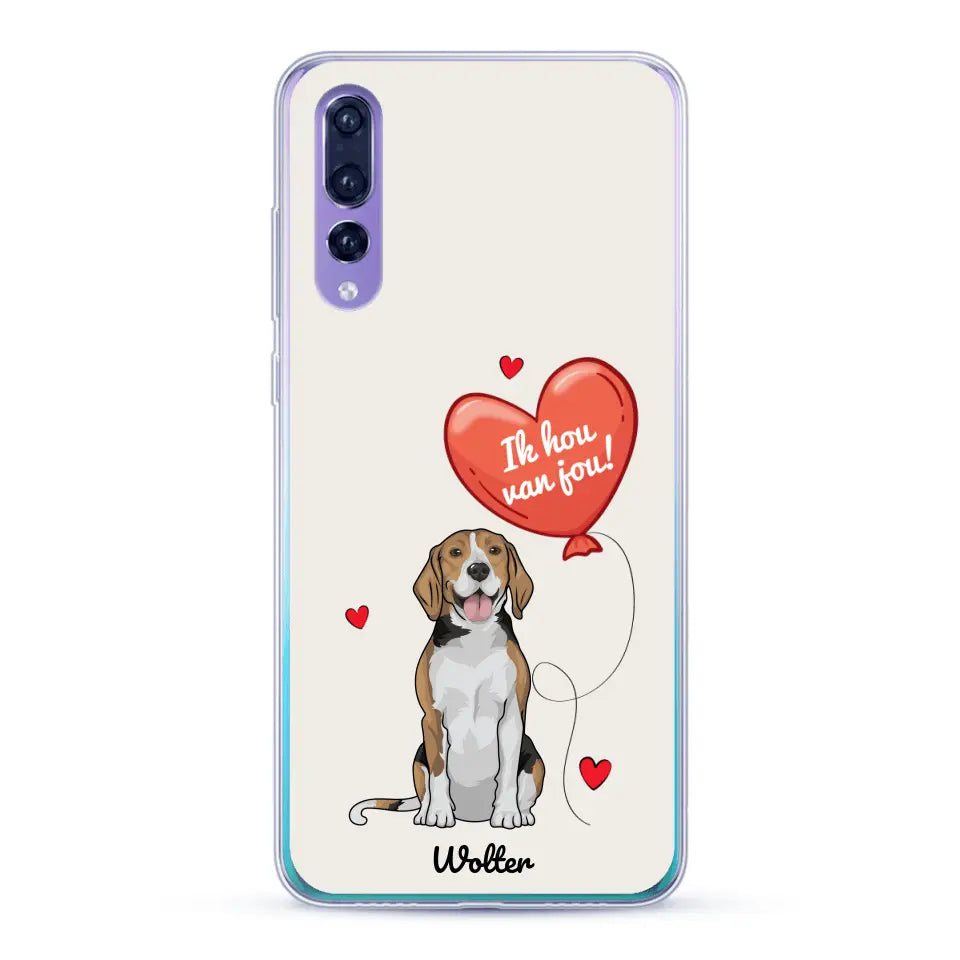 Hondenliefde - Gepersonaliseerd telefoonhoesje