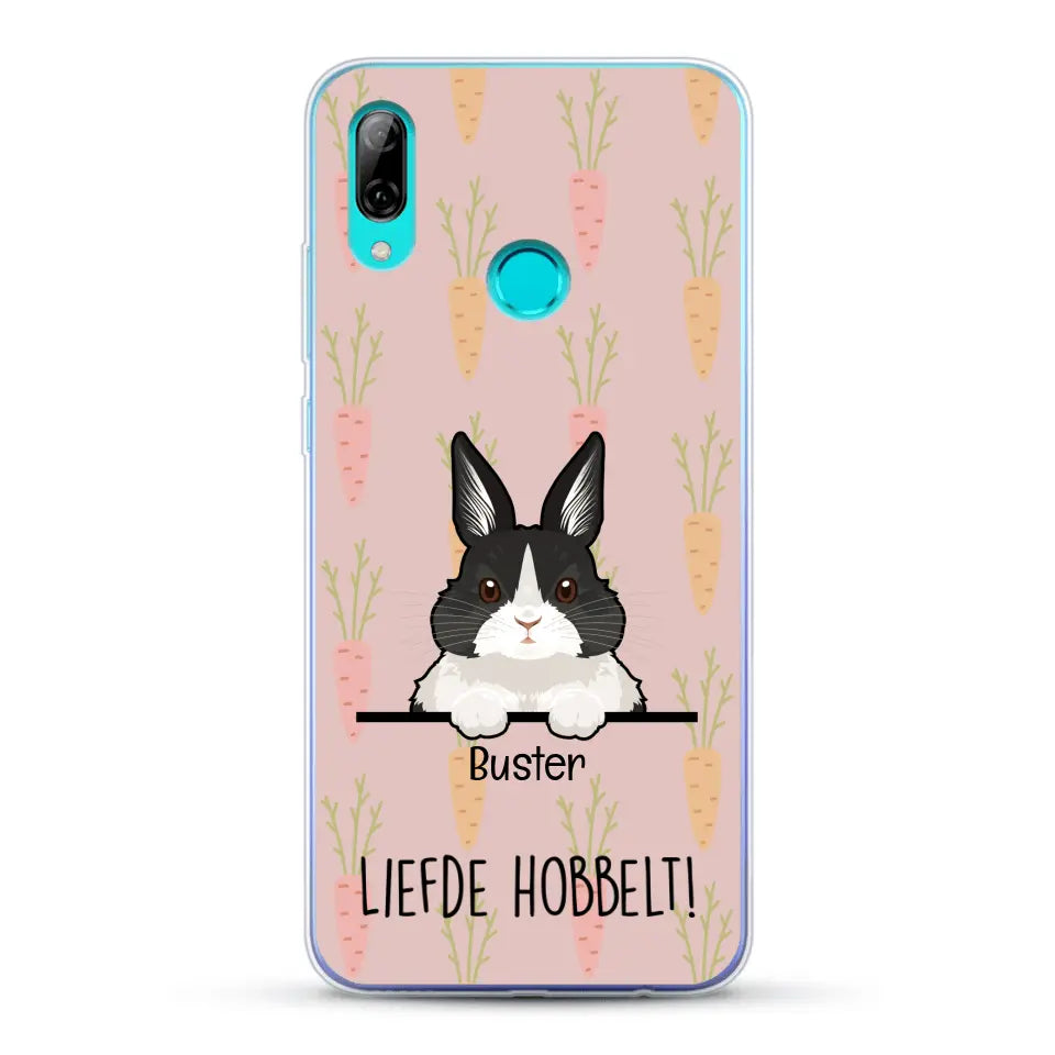 Liefde hobbelt! - Gepersonaliseerd telefoonhoesje