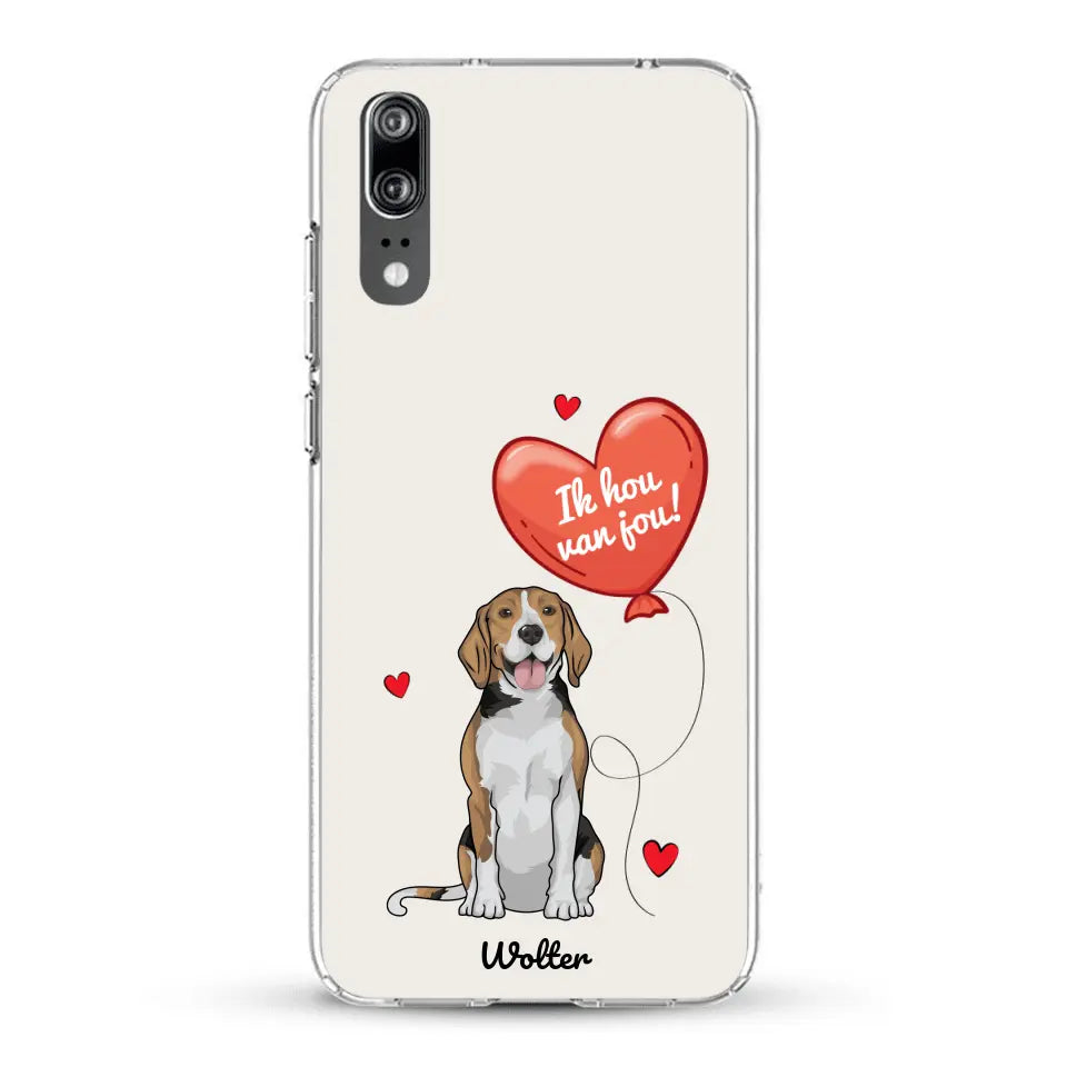Hondenliefde - Gepersonaliseerd telefoonhoesje