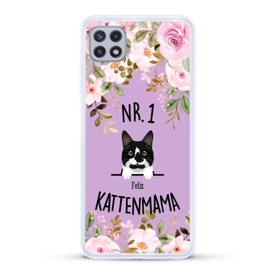 No. 1 Kattenmama - Gepersonaliseerd telefoonhoesje