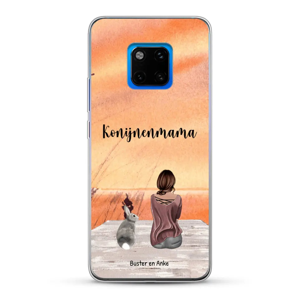 Onderweg met Konijn - Gepersonaliseerd telefoonhoesje