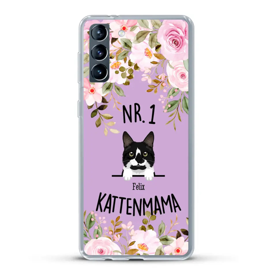 No. 1 Kattenmama - Gepersonaliseerd telefoonhoesje