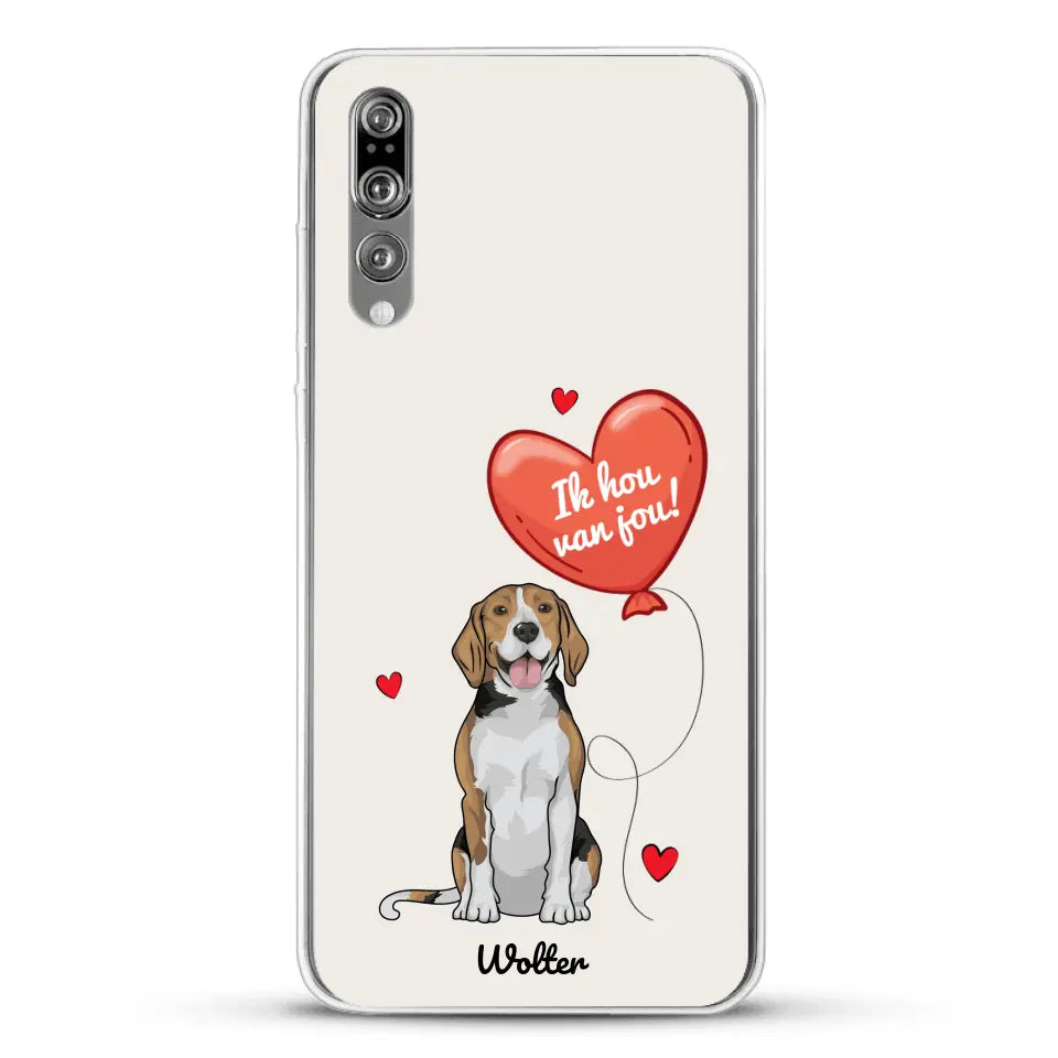 Hondenliefde - Gepersonaliseerd telefoonhoesje