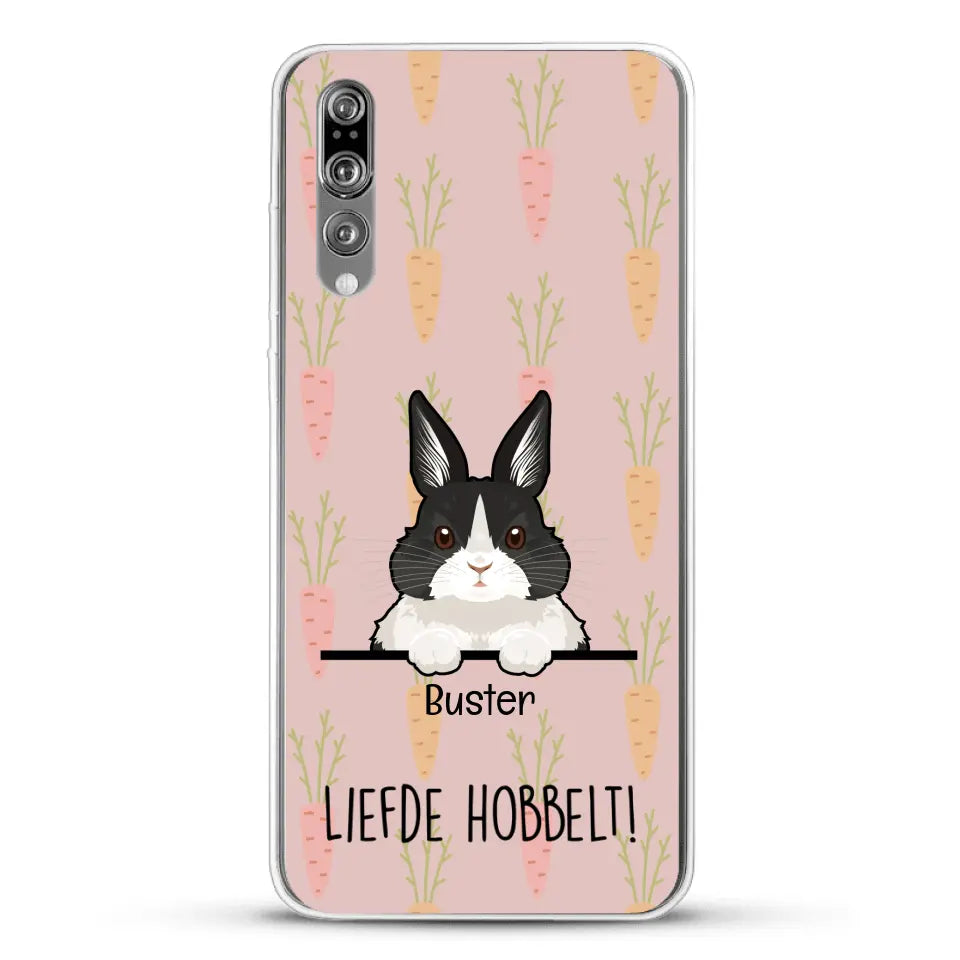 Liefde hobbelt! - Gepersonaliseerd telefoonhoesje